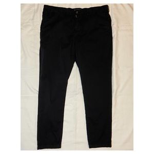 American Eagle Black Skinny Flex Chinos (36x30).